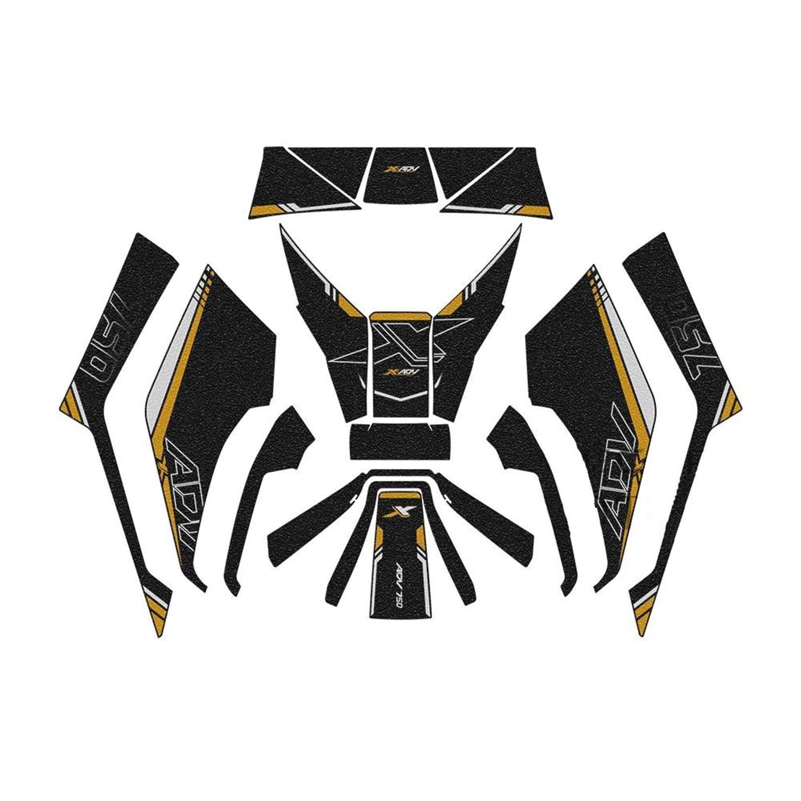 Autocollant De Protection De Réservoir Latéral pour Moto pour X-ADV 750 X ADV 750 X ADV 750 2021-2024 Tampon De RéServoir(Couleur 5)