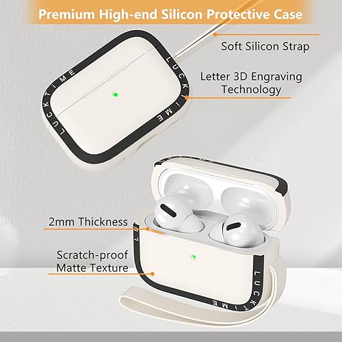 Miniatura 2 de Funda para Airpods Pro 2 (202320222019), bonito y elegante protector para Airpods Pro de 21 generación, protección completa de silicona premium con