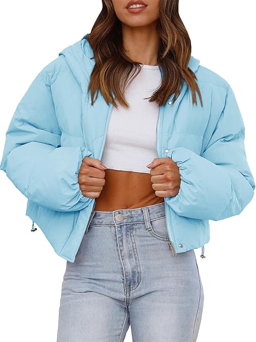 Womens Cropped Jacket Tankaneo Womens Cropped Winter Pea Coats