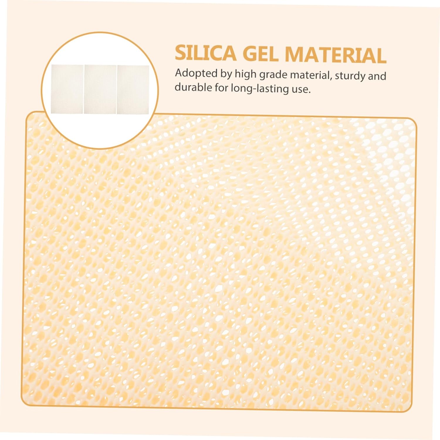 3pcs Silicone Pad for Sofa and Mattress Non-Skid Floor Cushion Cuttable Design for Home Use Prevents Sliding Sofas