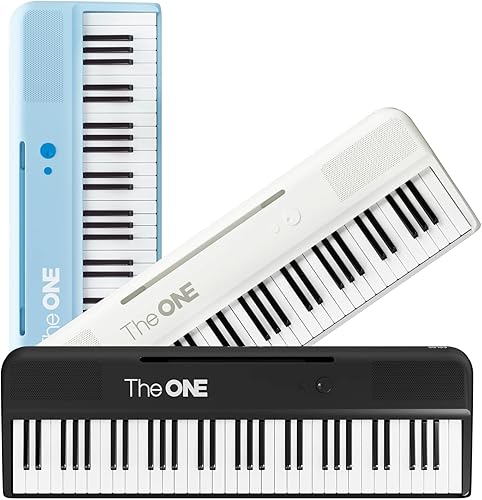 The ONE Teclado inteligente COLOR 61 teclas iluminadas, teclado de piano, teclado de música para principiantes con 256 tonos, 64 polifonía, luces disponible en Yaxa Colombia