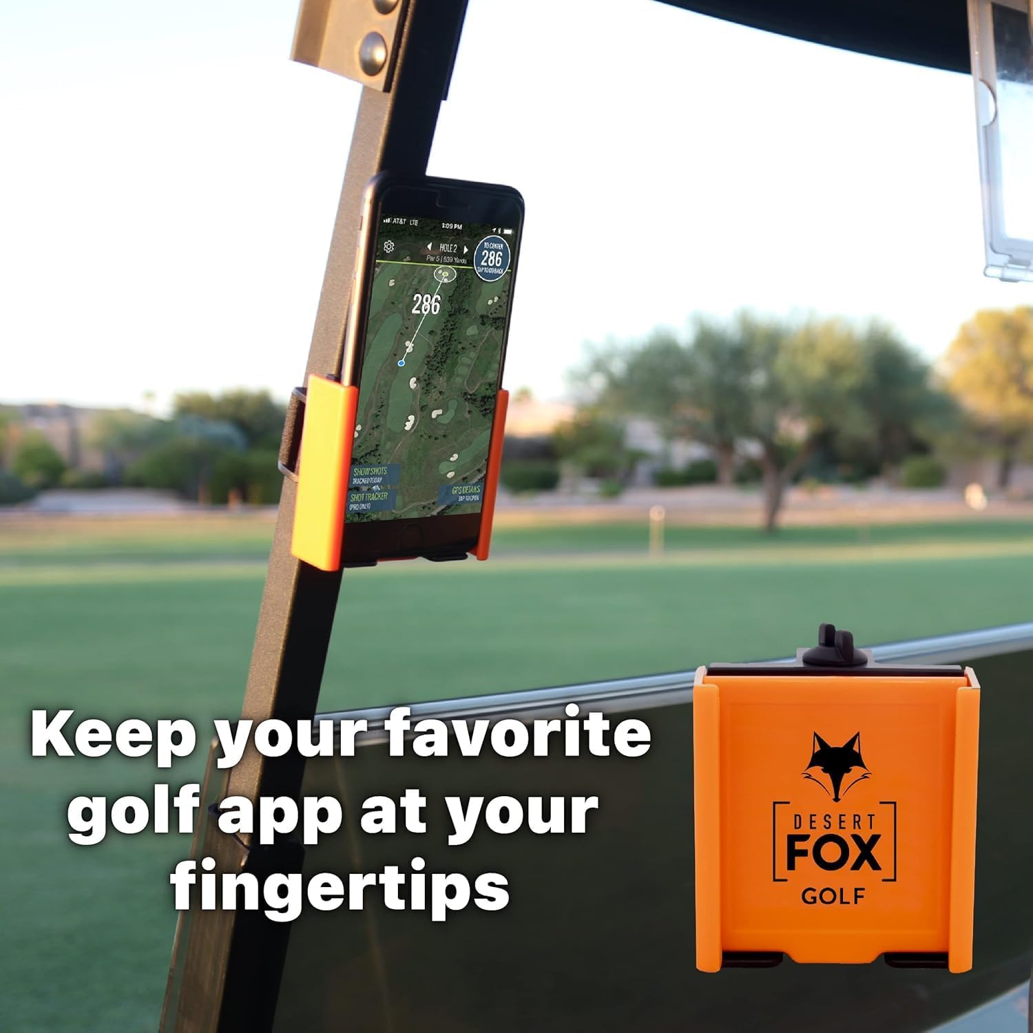 Desert Fox Golf Phone Caddy - Red