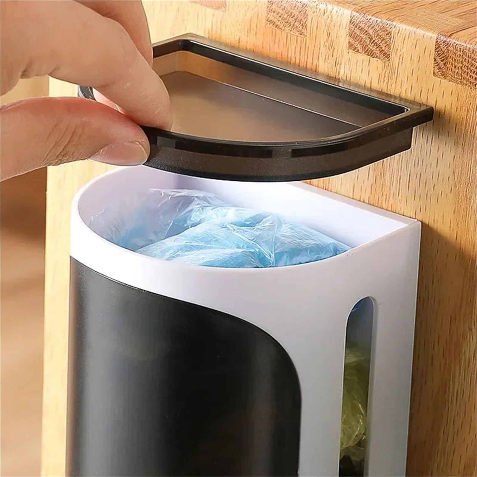 Sacchetti Spazzatura Organizzatore 2 pezzi appeso a parete sacchetto di plastica sacchetto di immondizia scatola di immagazzinaggio cremagliera cucina bagno sacchi di immondizia organizzare sacchetti