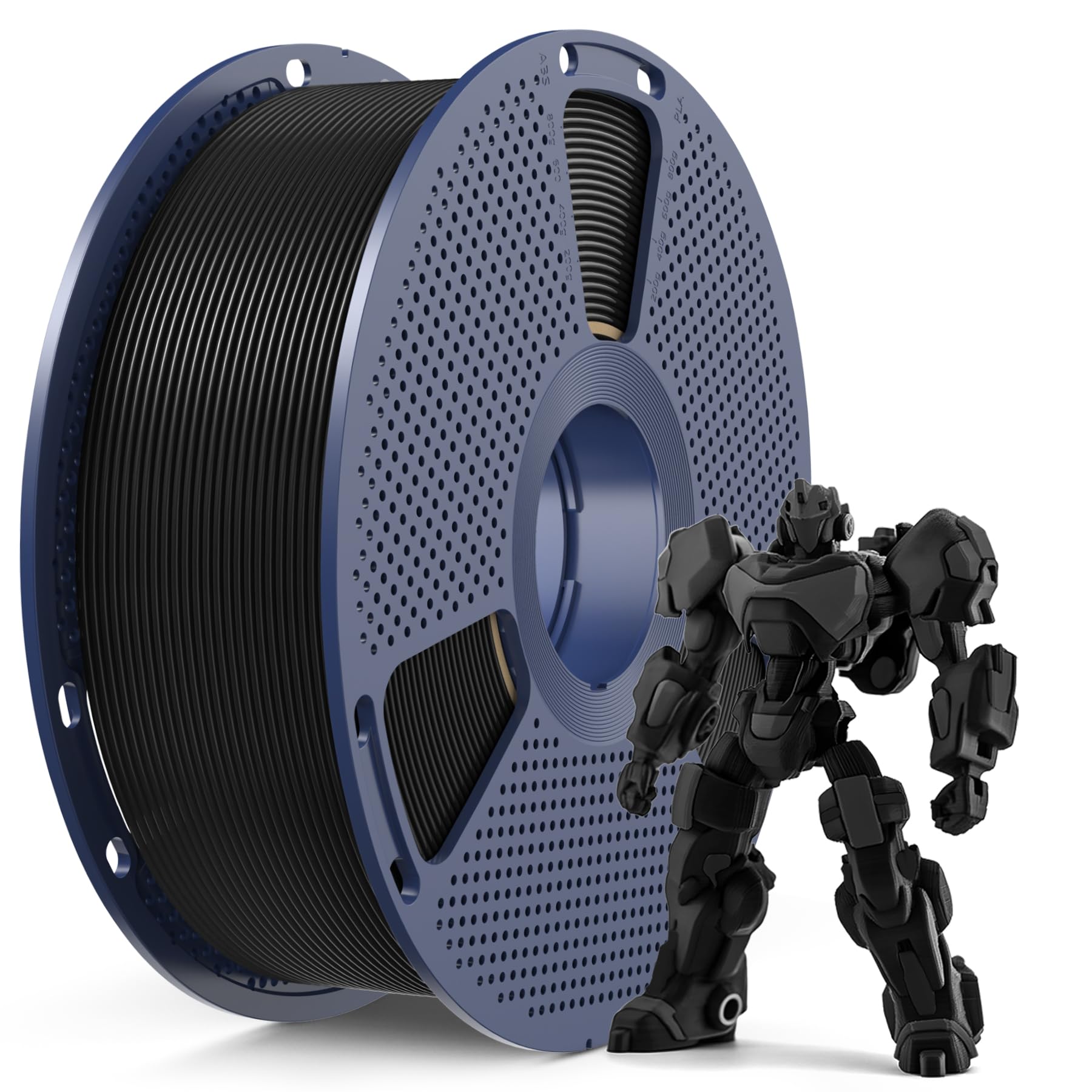 SUNLU PETG Filament 1.75 mm, Hochfestes 3D Drucker Filament PETG, Unübertroffene Haltbarkeit und Flexibilität, 3D Druckfilament 1,75 mm, Passt für die meisten FDM 3D-Drucker, 1kg Spule, petg Schwarz