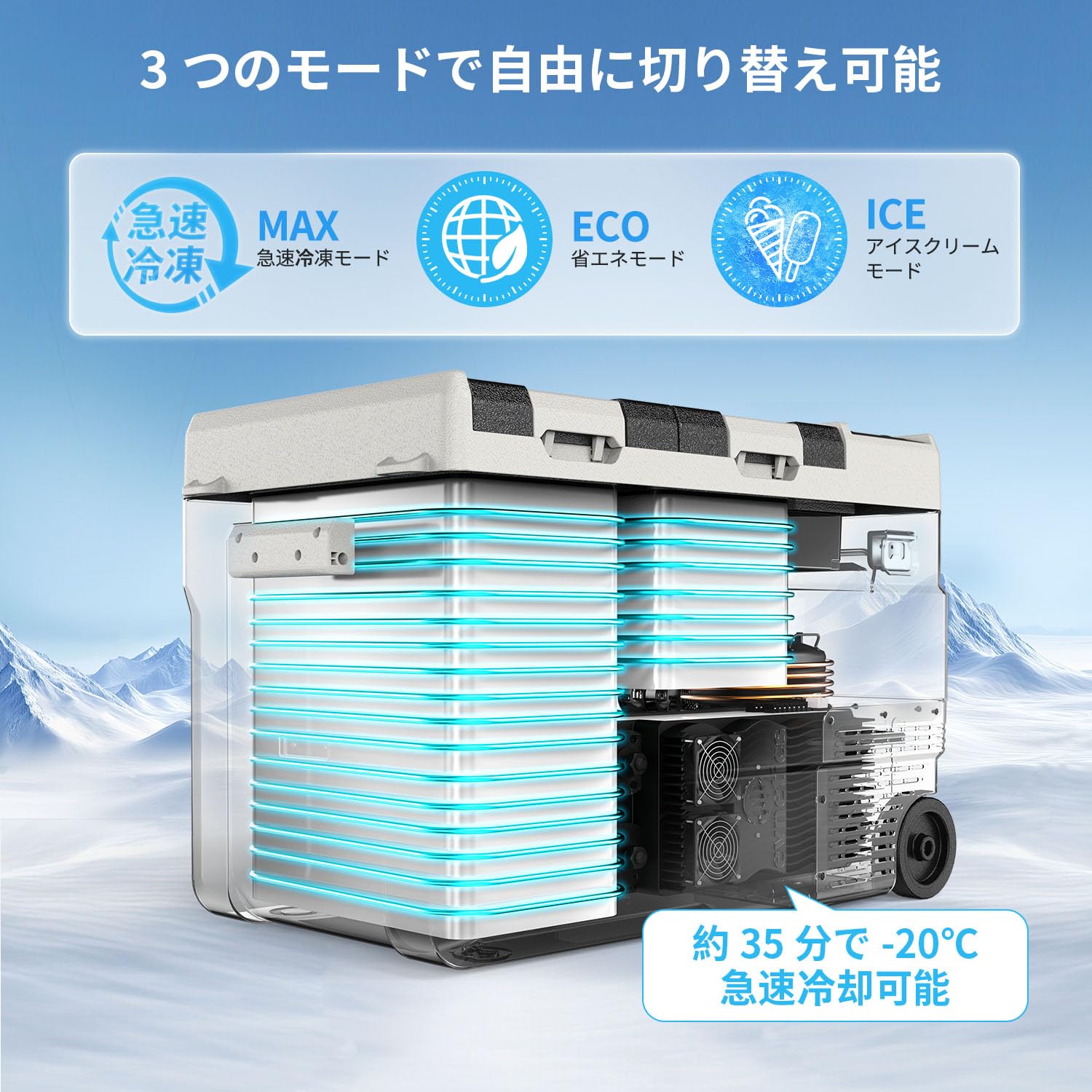 Amazon.co.jp: SAMONIC 車載冷蔵庫 モバイルバッテリー付き 35L