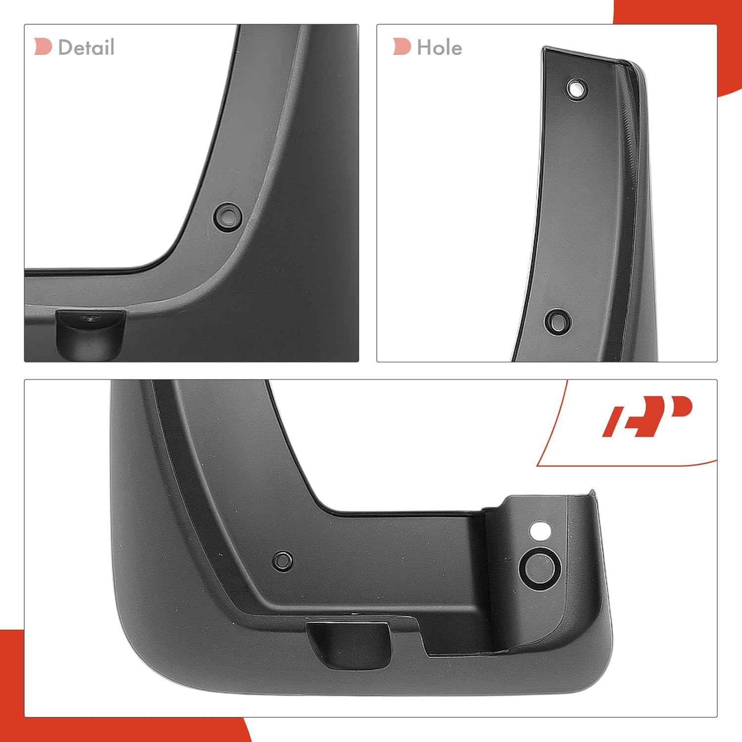 A-Premium Set of 4PCS Mud Flaps Splash Guards Mudguards Mudflaps with Hardware Kits Accessory Compatible with Kia Sorento 2016 2017 2018, Front and Rear, Driver & Passenger Side