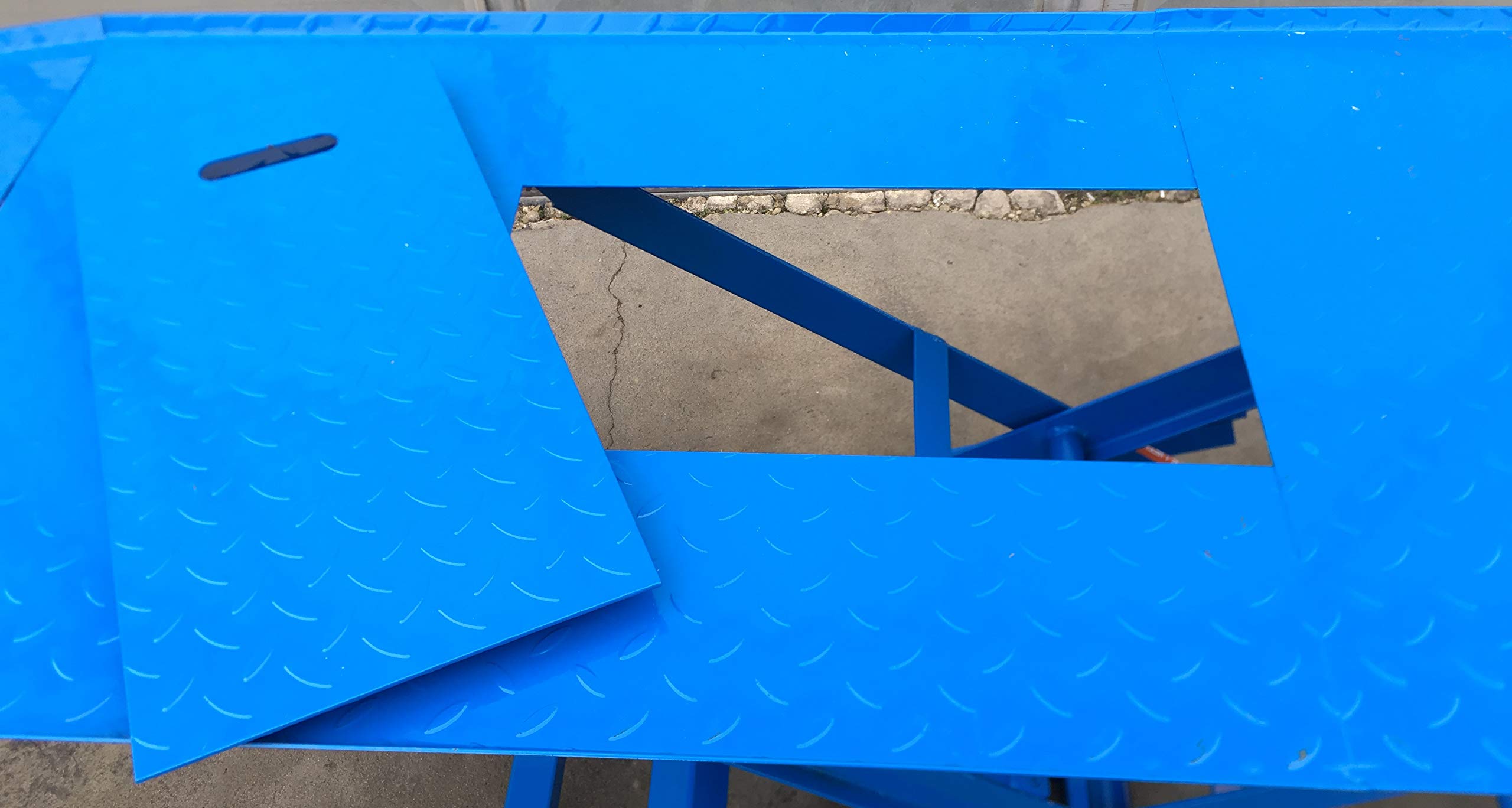 CATOCCIMACCHINE Ponte Sollevatore per Moto O Scooter con Pompa IDRAULICA A Pedale Portata 450 kg PEDANA Lunga E BOTOLA per Ruota Posteriore