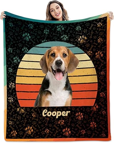 Miniatura 9 de Pamaheart Sube tu manta de fotos para perro, gato, mascota con foto personalizada, manta de perro y gato, manta de fotos, manta de Navidad de perro