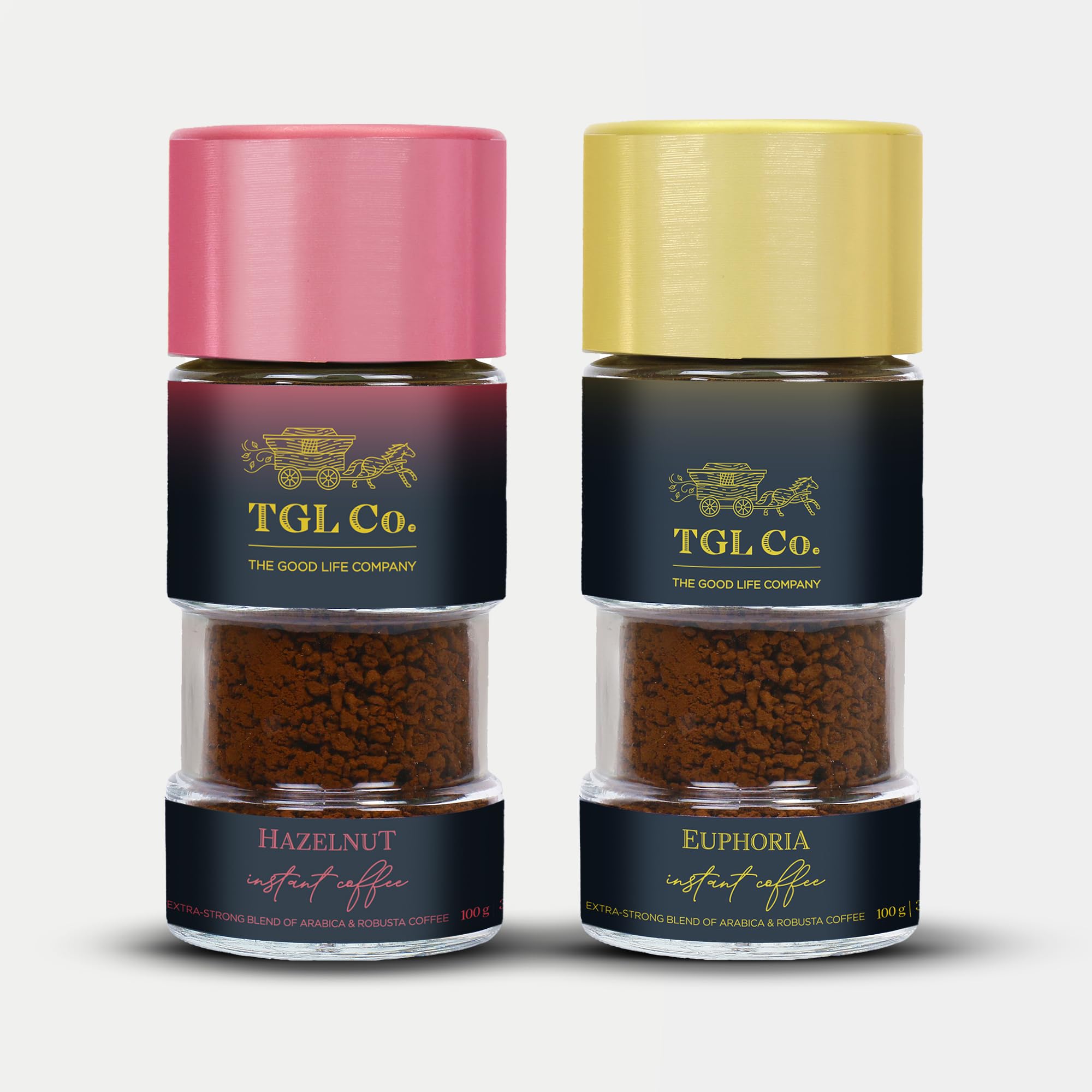 TGL Co. Hazelnut + Euphoria Instant Coffee Retail (100gms)