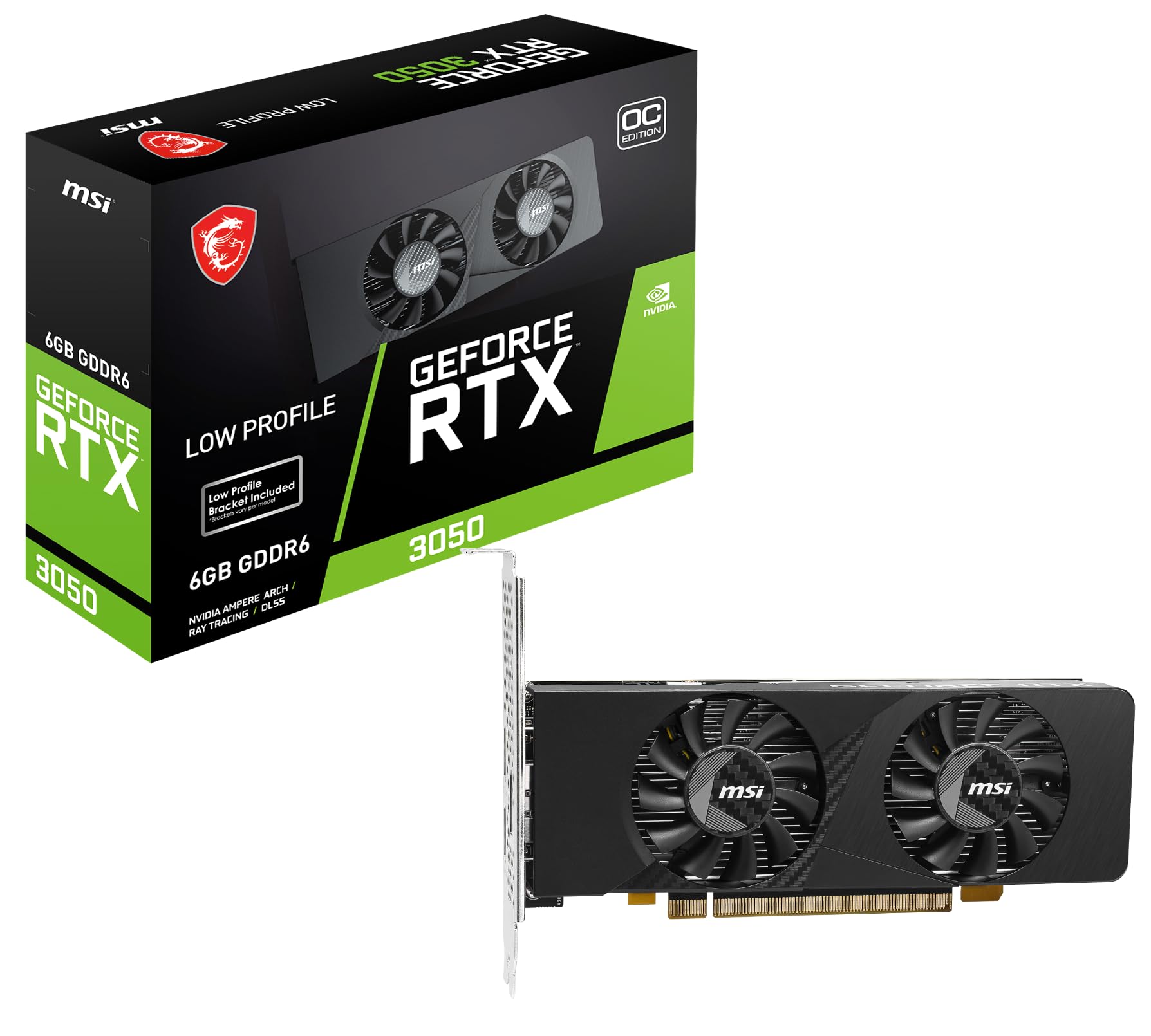 MSI GeForce RTX 3050 LP E 6G OC
