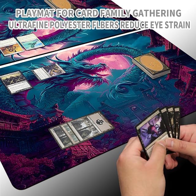 Foto 5 de 5 de MTG Alfombra de Juego Premium XXL para TCG/CCG/MTG (60x35cm) - Diseño de Fantasía de Alta Resolución