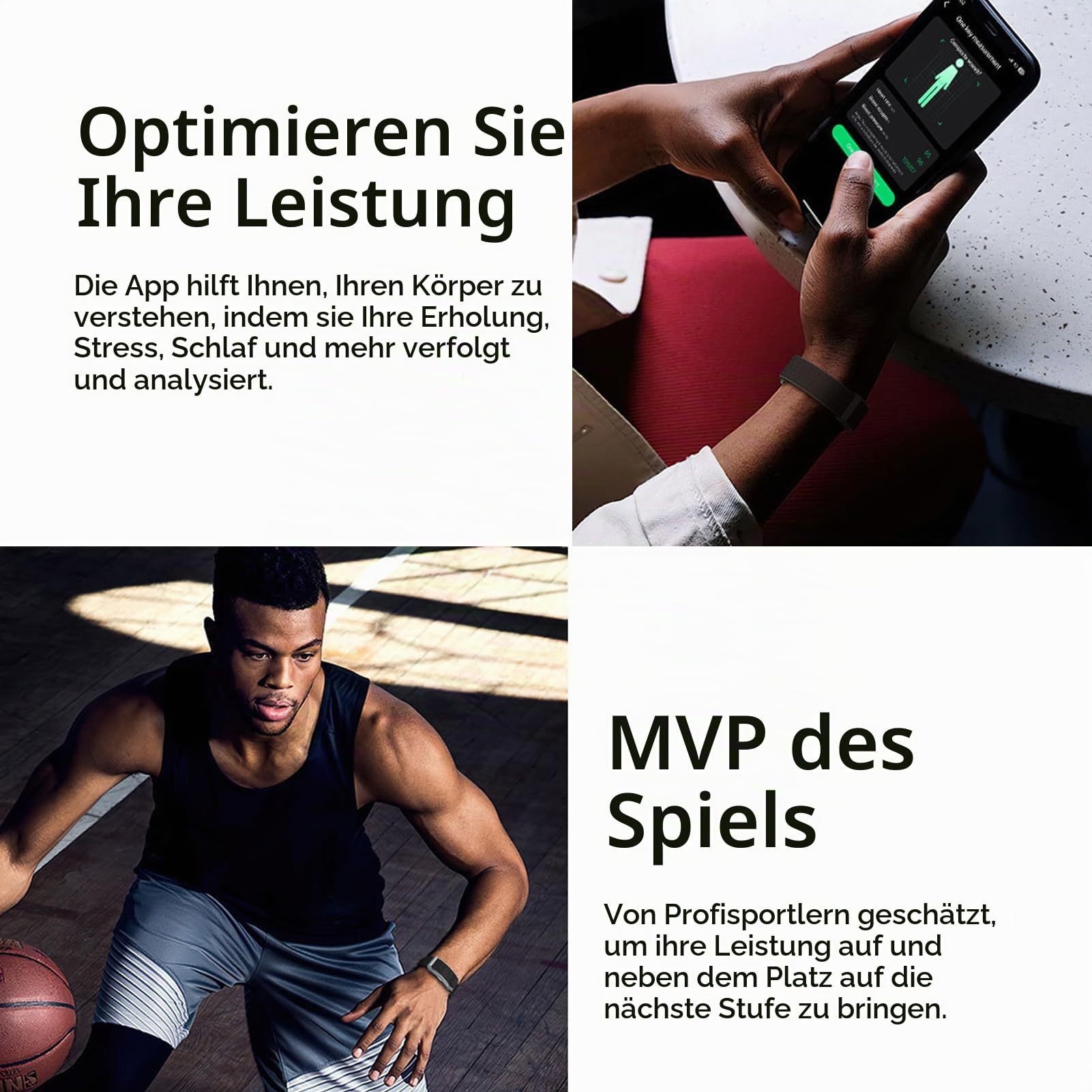 Denash Smart Health Wristband, Magnetisches Wearable Sport Fitness Tracker, Smart Armband mit Überwachung von Herzfrequenz, Schlaf, Blutsauerstoff, Mehr Als 120+ Sportmodi für Damen Herrn (Schwarz)
