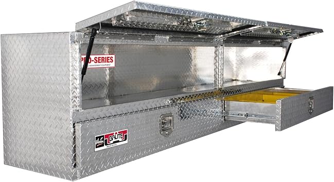 Westin 80-TB400-96D-BD Brute High Capacity Stake Bed Contractor Tool Box Topsider with Base Drawers 96x20x24