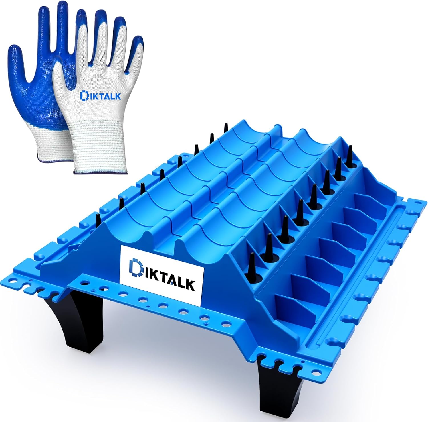 Automotive Cylinder Head Valve Organizer - Parts Storage Tray for Valves, Springs, Retainers, Keepers, Camshafts During Repair- Heavy Duty Plastic