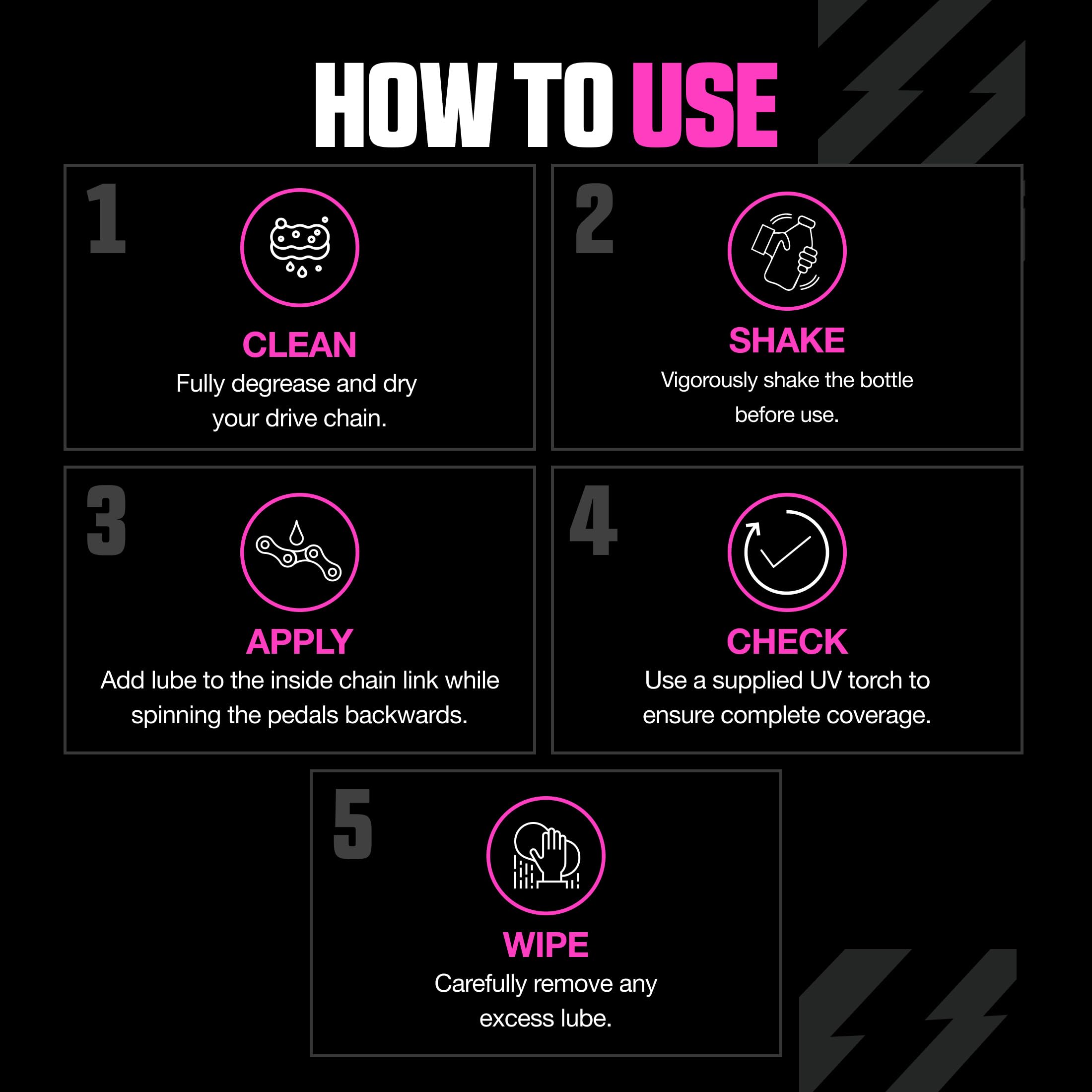 Muc-Off C3 Wet Chain Lube, 300ml – Ceramiczny Smar do Łańcucha Rowerowego, Olej do Łańcucha Rowerowego, Olej do Smarowania Łańcucha – Wosk i Olej do Łańcucha do Mokrych Warunków Pogodowych