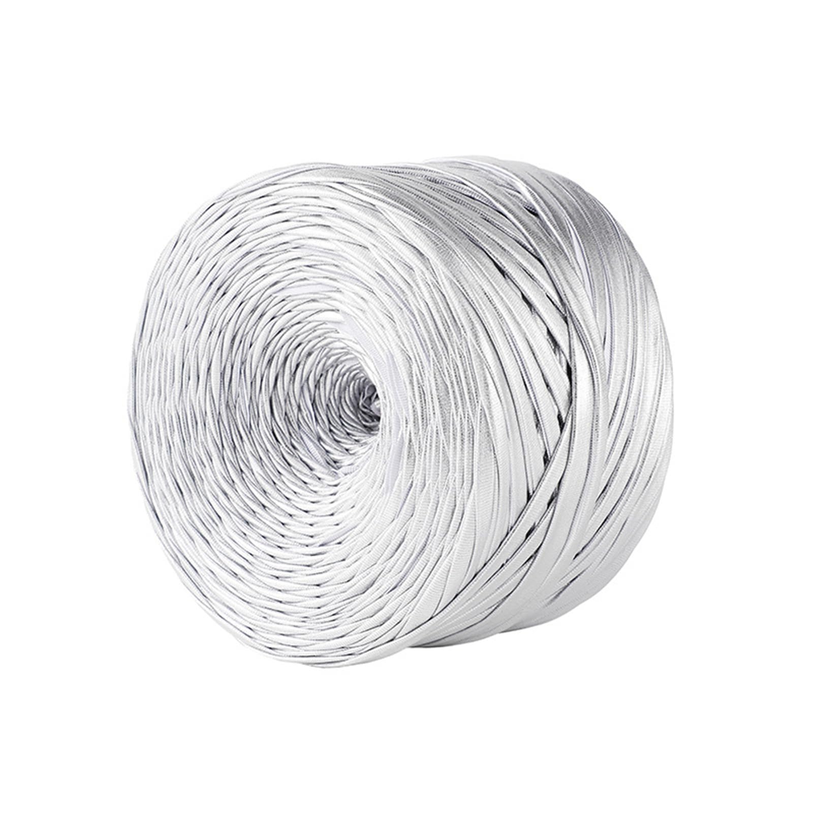 Tsophreniq Metallic Color Braiding Strips 32.8Yard 100g Per Roll Weaving Rope String for Knitting Blankets Bags and Home Decoration Crochet Blanket Thread