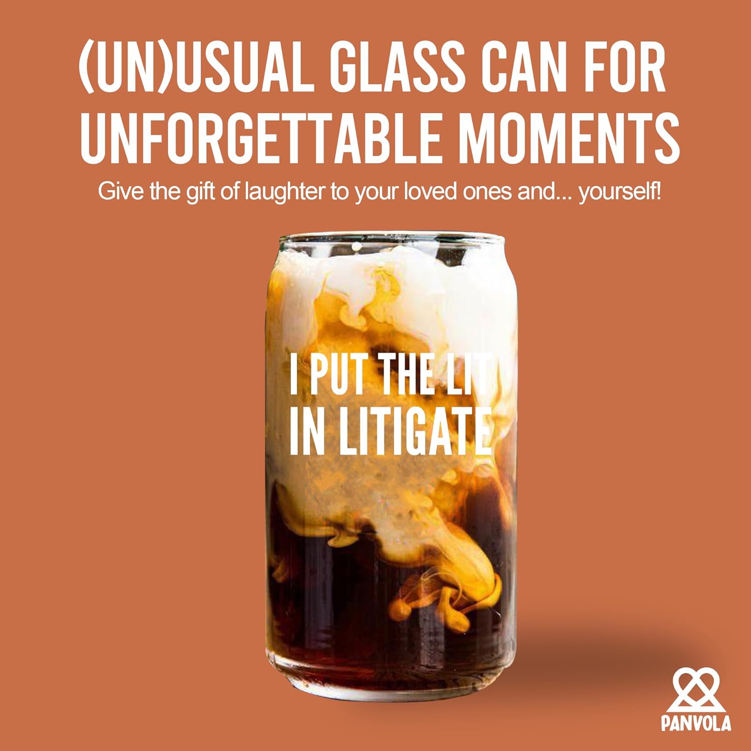 i put the lit in litigate lawyer gifts glass can with bamboo lid and straw glass cup iced coffee glasses beer can shaped drinking glasses drinking jars 16 oz