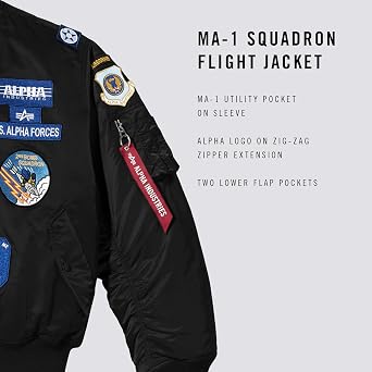 Alpha Industries Men's Squadron MA-1 Flight Jacket