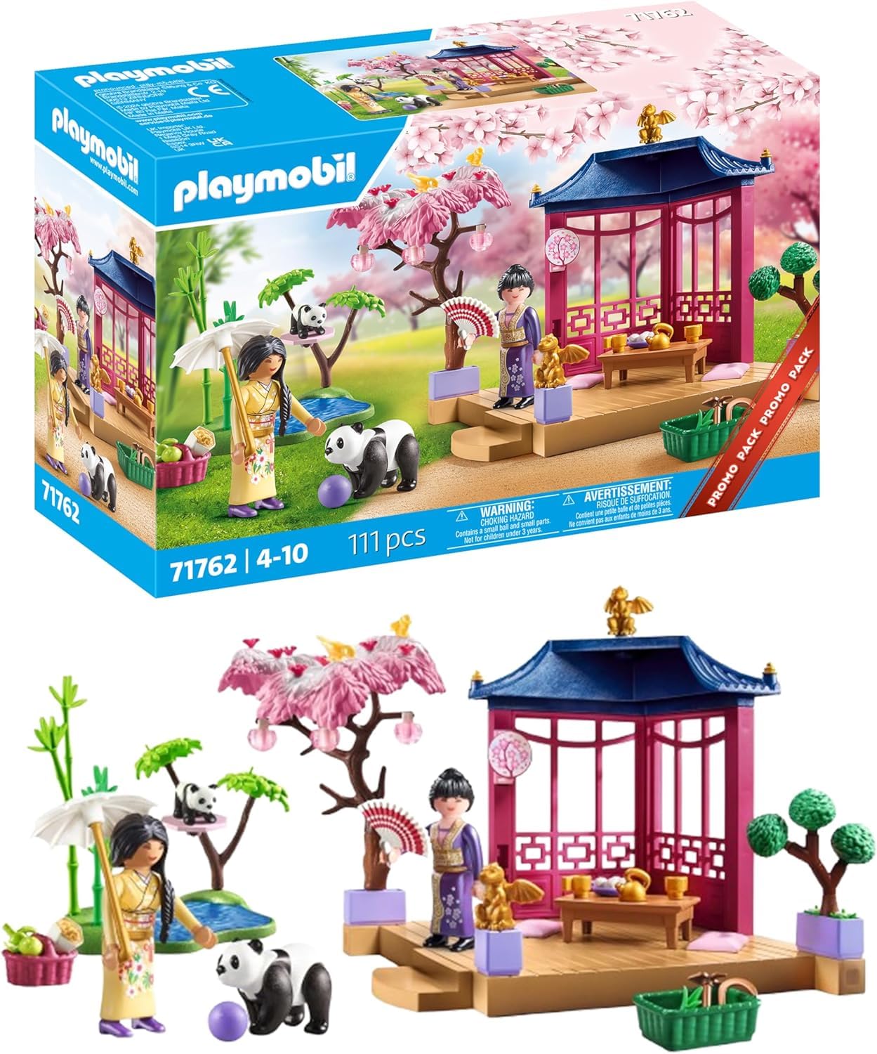 PLAYMOBIL | My Life | Asiatischer Garten mit Pandafütterung | Spielzeug für Kinder ab 4 Jahren | 71762
