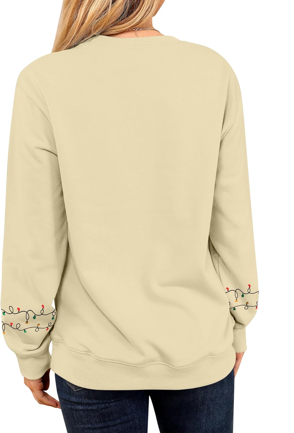 Womens Christmas Sweatshirts Long Sleeve Merry Christmas Sweater Crewneck Xmas Holiday Shirt Pullover Tops - Image 6