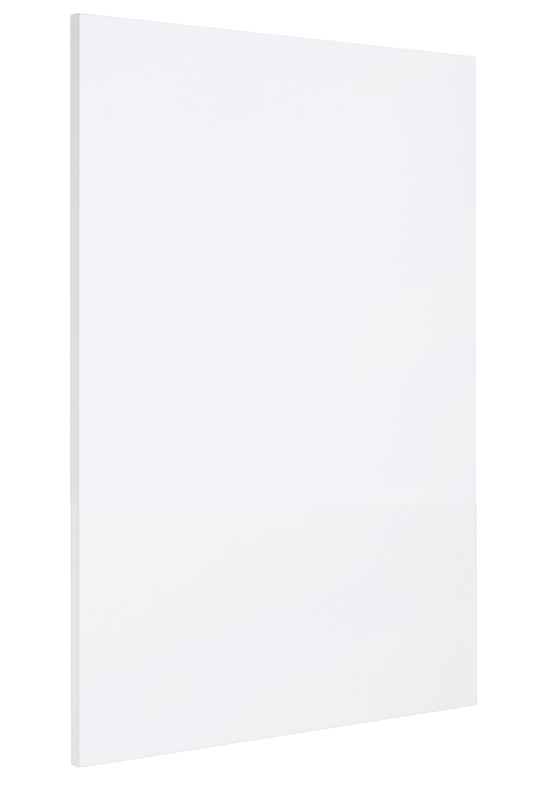 Nuie INF008 |Modern 500W Wall Mounted Designer Infrared Aluminium Heating Panel Radiator, 800mm x 595mm, White Satin, 500 W