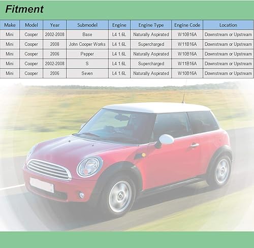 Miniatura 2 de Sensor de oxígeno O2 para Mini Cooper 2002-2008 L4 1.6L solamente