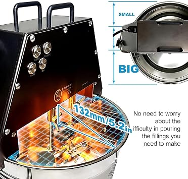 10L Commercial Electric Food Stirrer Pot, Automatic Mixer Machine for Make Jam/Sauce/Filling, 360 Double Cycle Stirring, Hot Pot Seasoning Bottom Soup Sauce Stirrer