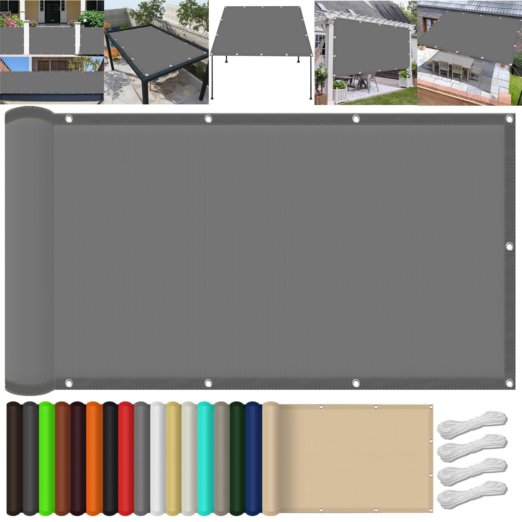 Toile d'ombrage imperméable pour pergola afin de stopper la chaleur et les pluies d'été