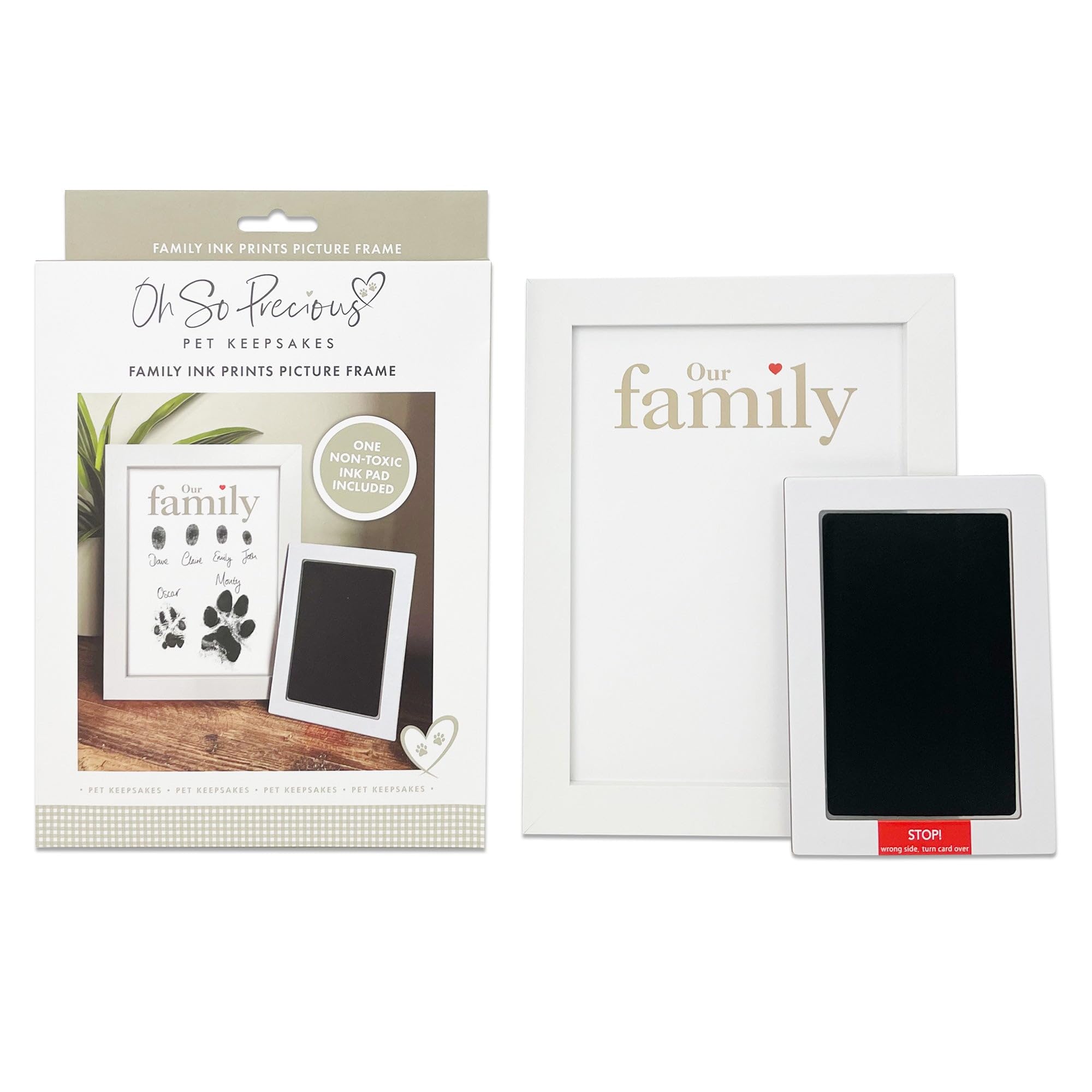 Personalised Family Finger & Paw Print Frame Kit