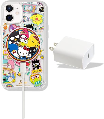 Sonix Hello Kitty and Friends - Funda con adhesivo + cargador MagLink (Hello Kitty and Friends) + adaptador USB-C para MagSafe iPhone 1212 Pro