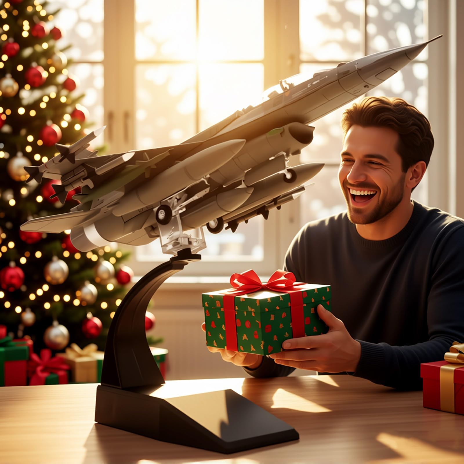 Model myśliwca ze stopu F-16D w skali 1:72 - odlewany ciśnieniowo samolot wojskowy do kolekcjonowania ze stojakiem, bardzo szczegółowa symulacja statyczna do dekoracji