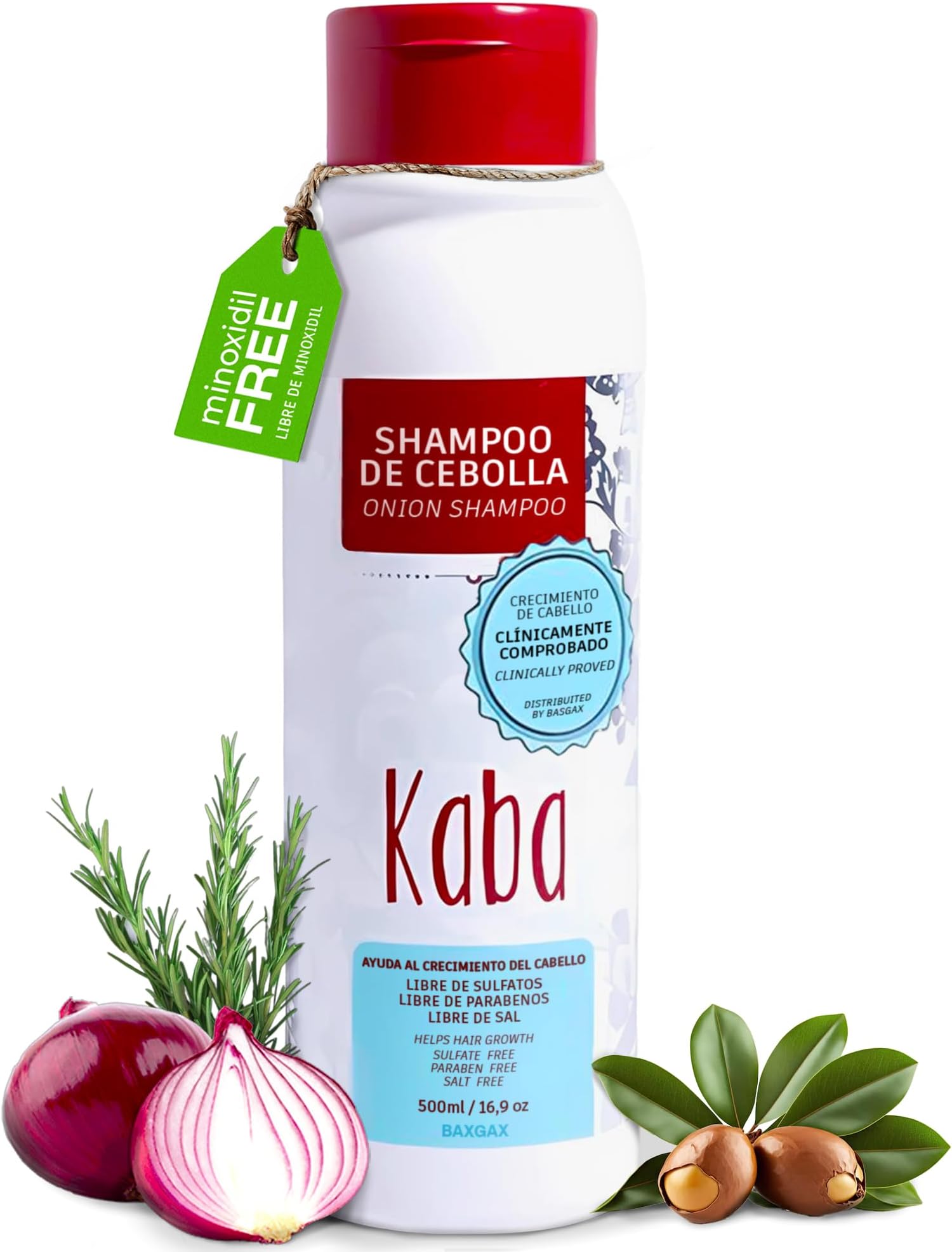 Onion Shampoo for Hair Growth, Suitable for All Hair Types, Fresh Scent, 16.9 oz