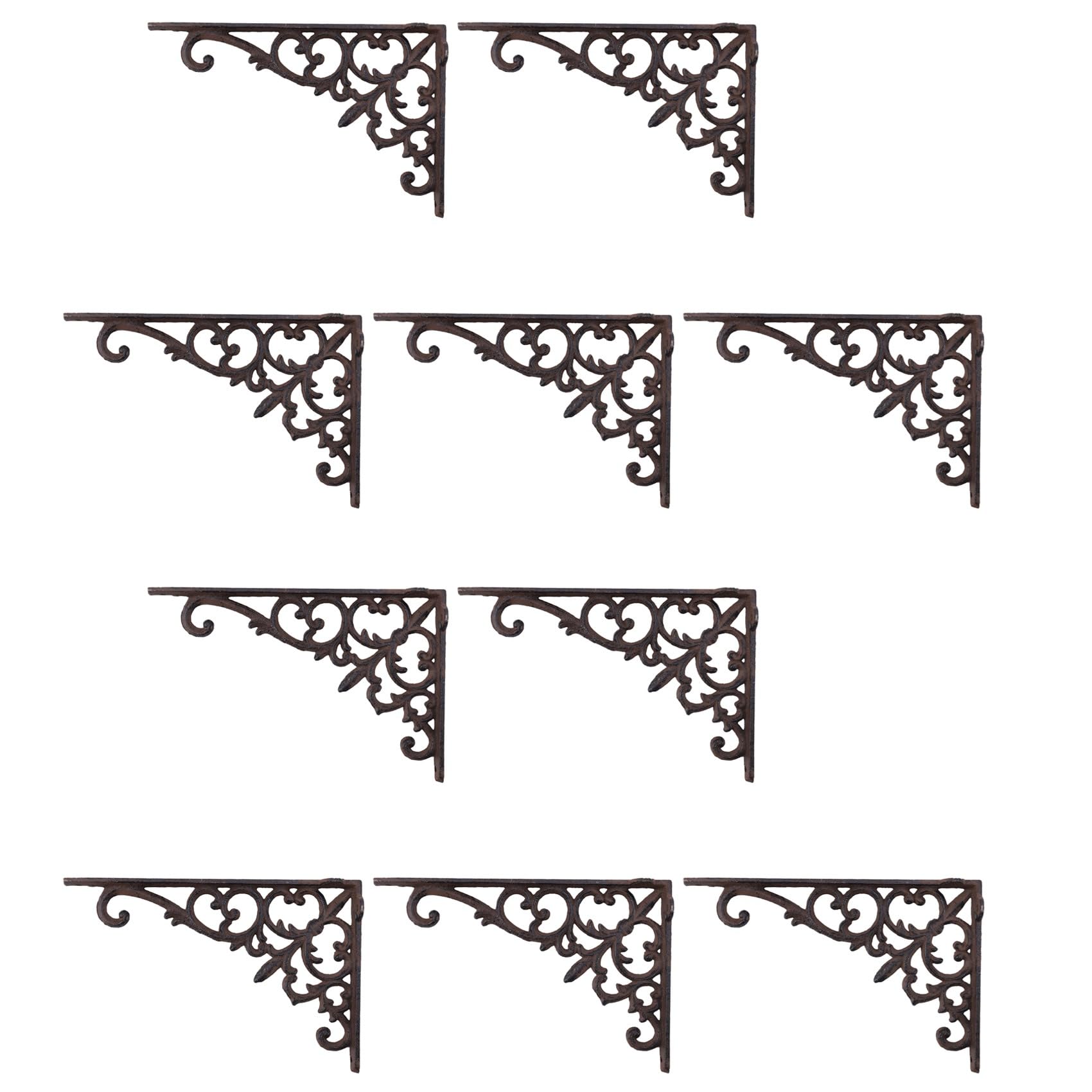 Hndhbfgrt 10X Cast Iron Plant Hanger Flower Basket Hook for Indoor Outdoor Bird Feeder Lantern Pots Wind Chimes