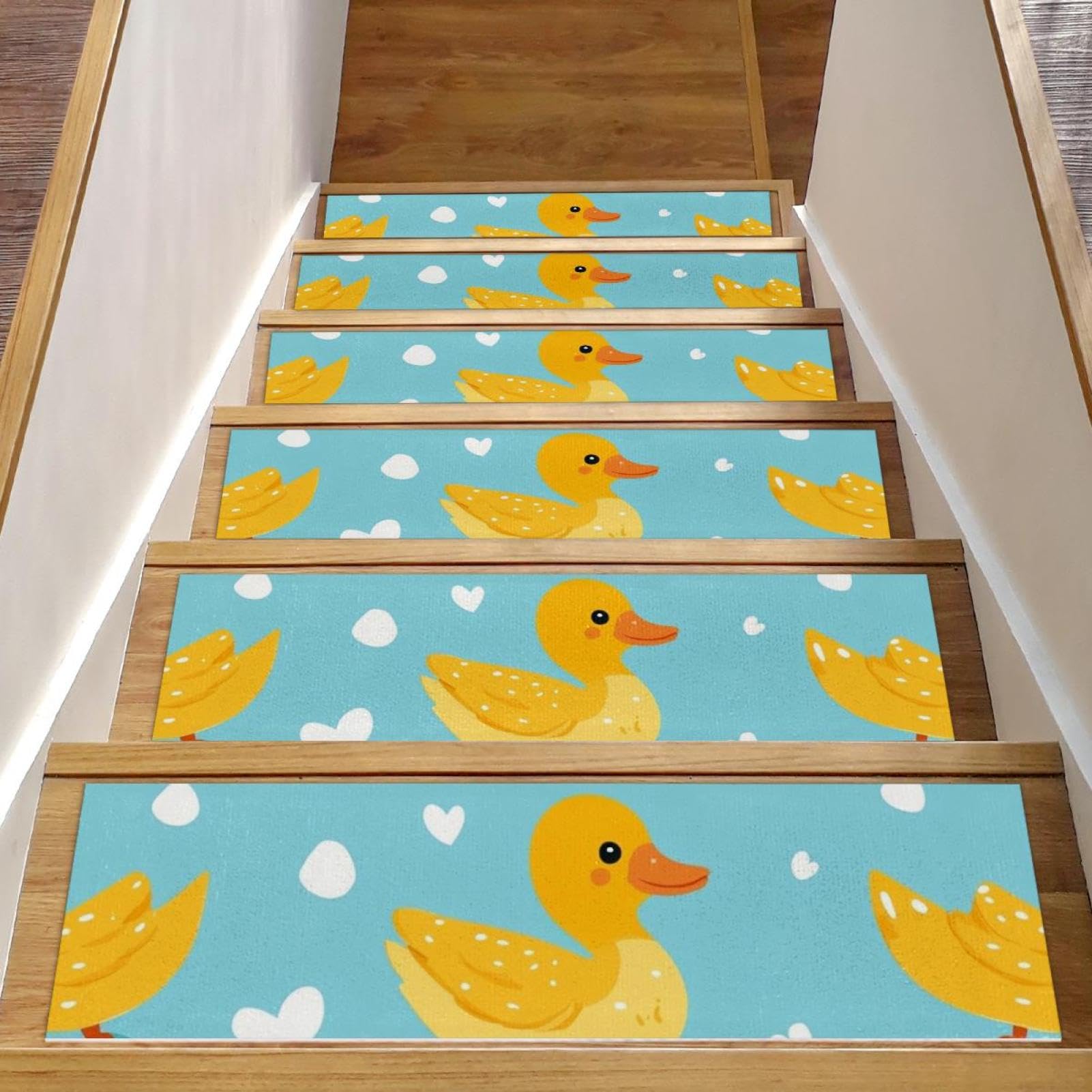 Tapis d escalier antidérapants canard lot de 15 marches sécurisées pour chiens et enfants