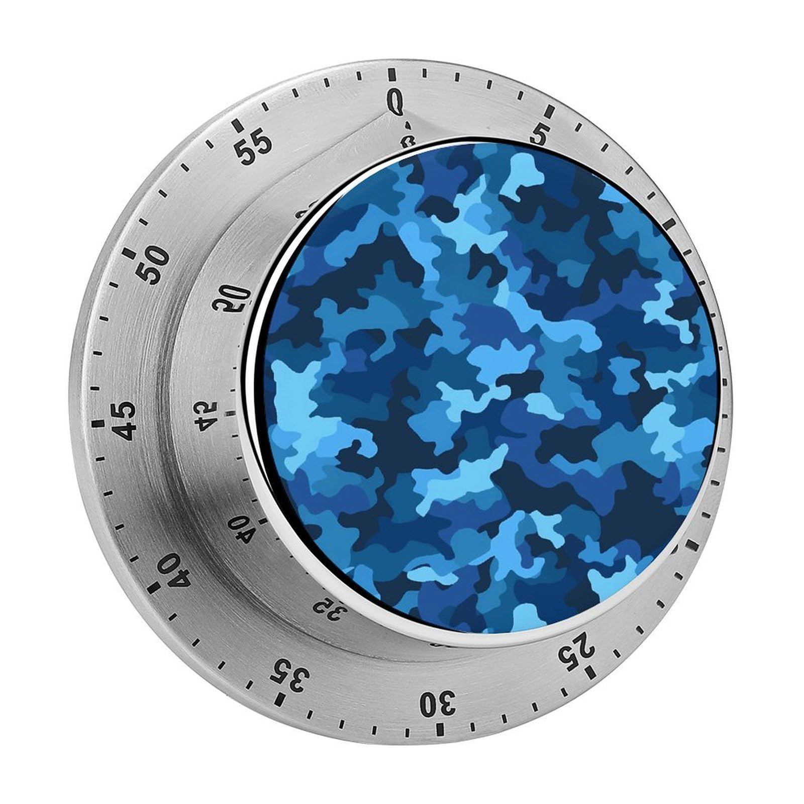 Minuterie visuelle bleu avec compte à rebours magnétique et alarme forte