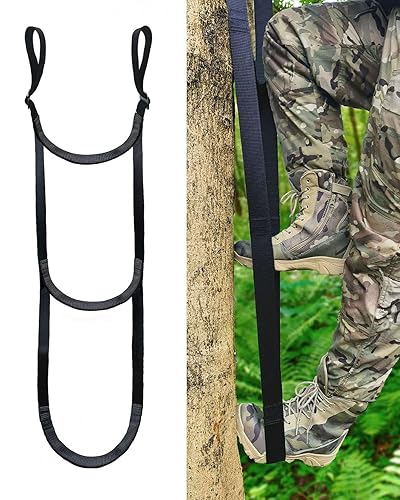 Climbing Aider, 3-Step Rope Ladder, Double-Thickened for Hunting Tree Steps