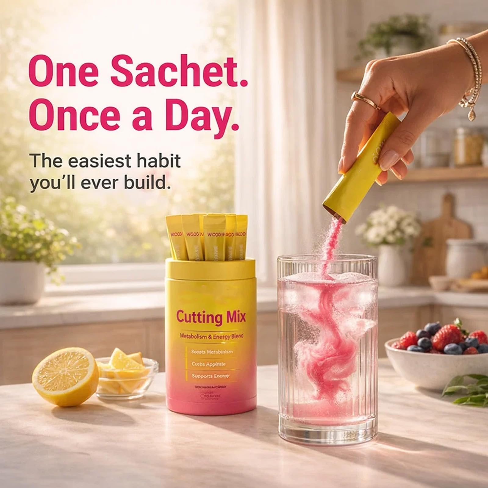 Cutting Drink Mix, Feel Lighter & Confident in Your Body Again (60Pcs) - 4