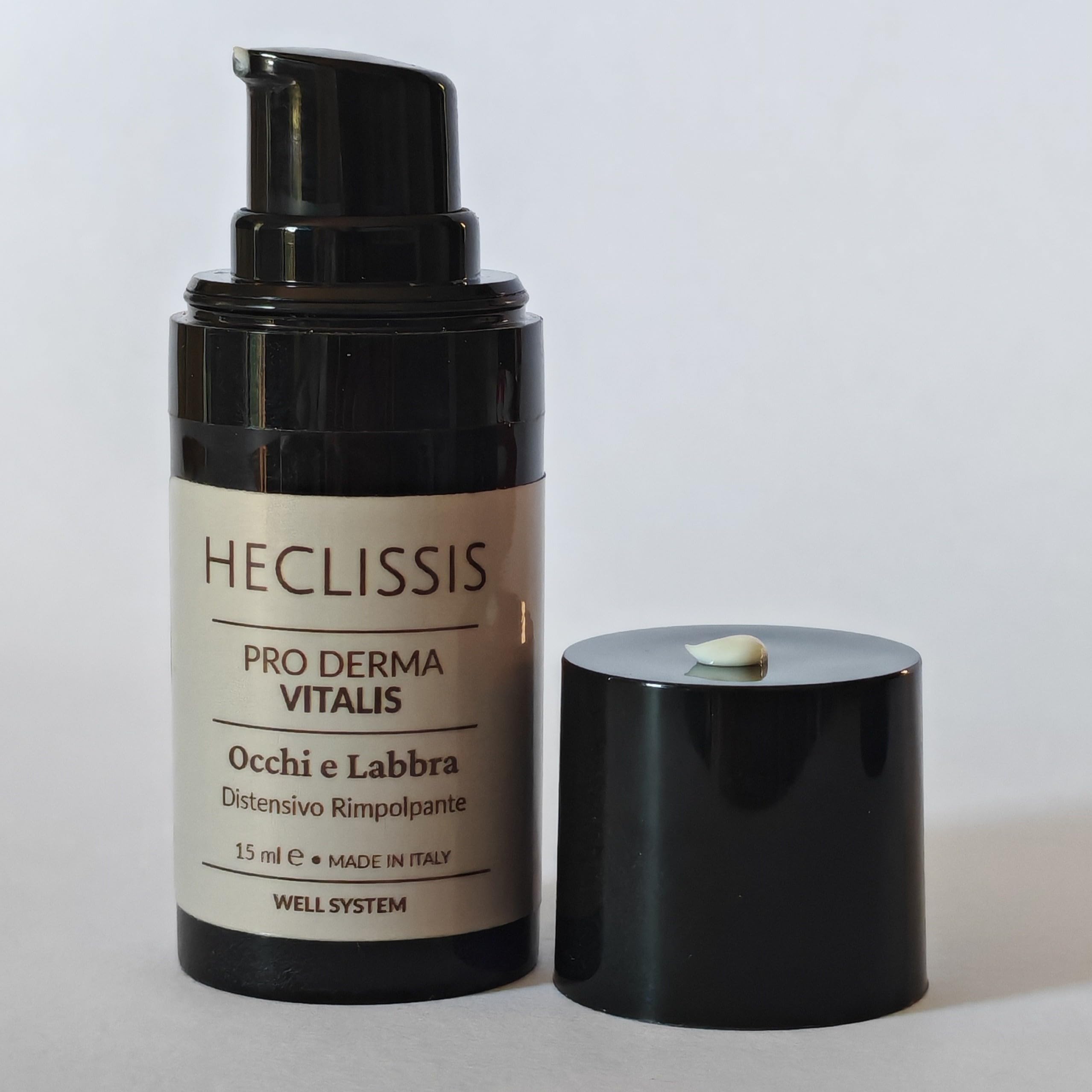 Pro Derma Vitalis Well System: Trattamento Occhi e Labbra Well‑Aging, Antipollution con Peptidi, Acido Ialuronico ed Estratti Botanici - Made in Italy