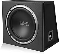 Vista 2 de BELVA BPKG110v2 - Subwoofer para automóvil de 500 W de 10 pulgadas con carcasa con puerto, amplificador monobloque, kit de cableado y perilla