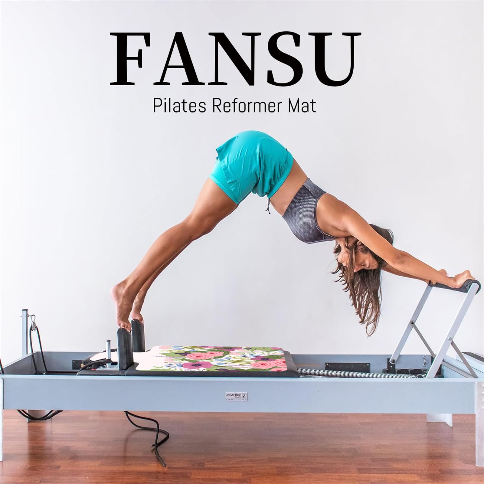 FANSU Pilates Reformer Mat Antiscivolo per Máquina de Pilates, Tappetino da Pilates Pieghevole Tappetino da Ginnastica Morbido per Yoga, Pilates, Allenamento