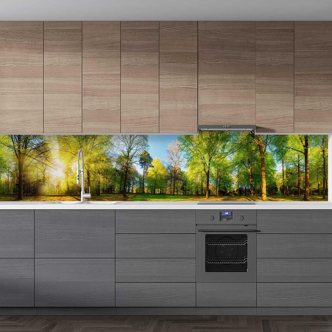 Mutfak Tezgah Arası Folyo Fayans Kaplama Folyosu Bahar Manzarası 60x400 CM