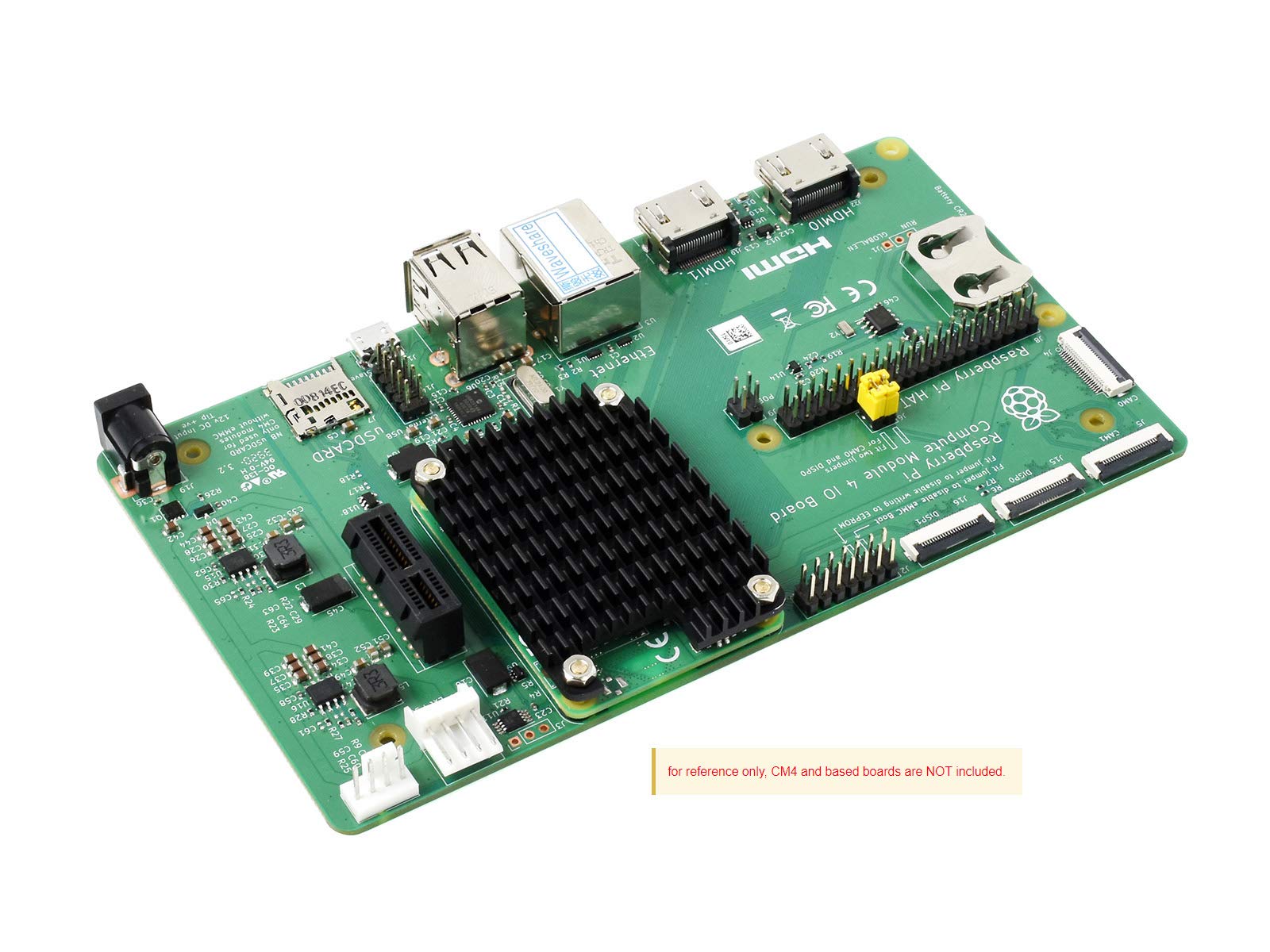 Disipador de calor de aleación de aluminio compatible con Raspberry Pi Módulo de cómputo 4 CM4 Placa base CM4, resistente a la corrosión/oxidación, mejor disipación de calor 9