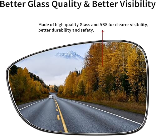 Miniatura 5 de Espejo lateral del conductor de repuesto para Honda Accord 2018 2019 2020 2021 2022  Espejo lateral izquierdo, espejos retrovisores de vidrio con