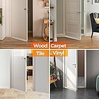 Vista 6 de Holikme Weather Stripping 41 inch Door Draft Stopper Under Door Draft Blocker Doors Sweep Noise Stopper Strong Adhesive Transparent