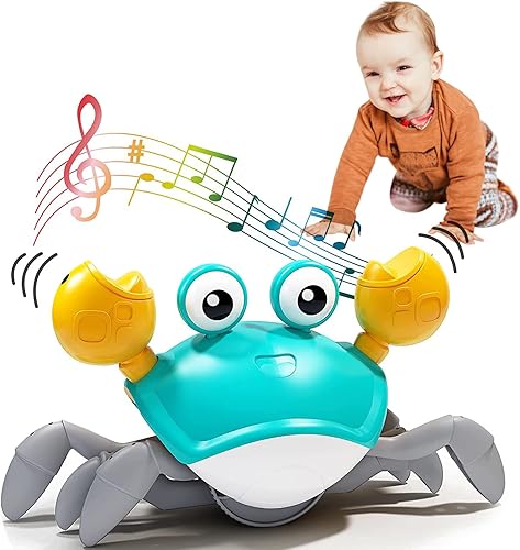 Tooty Crawling Crawling Crab impresionantes juguetes para bebés para aprendizaje interactivo juguetes para bebés con música y luz LED juguetes para