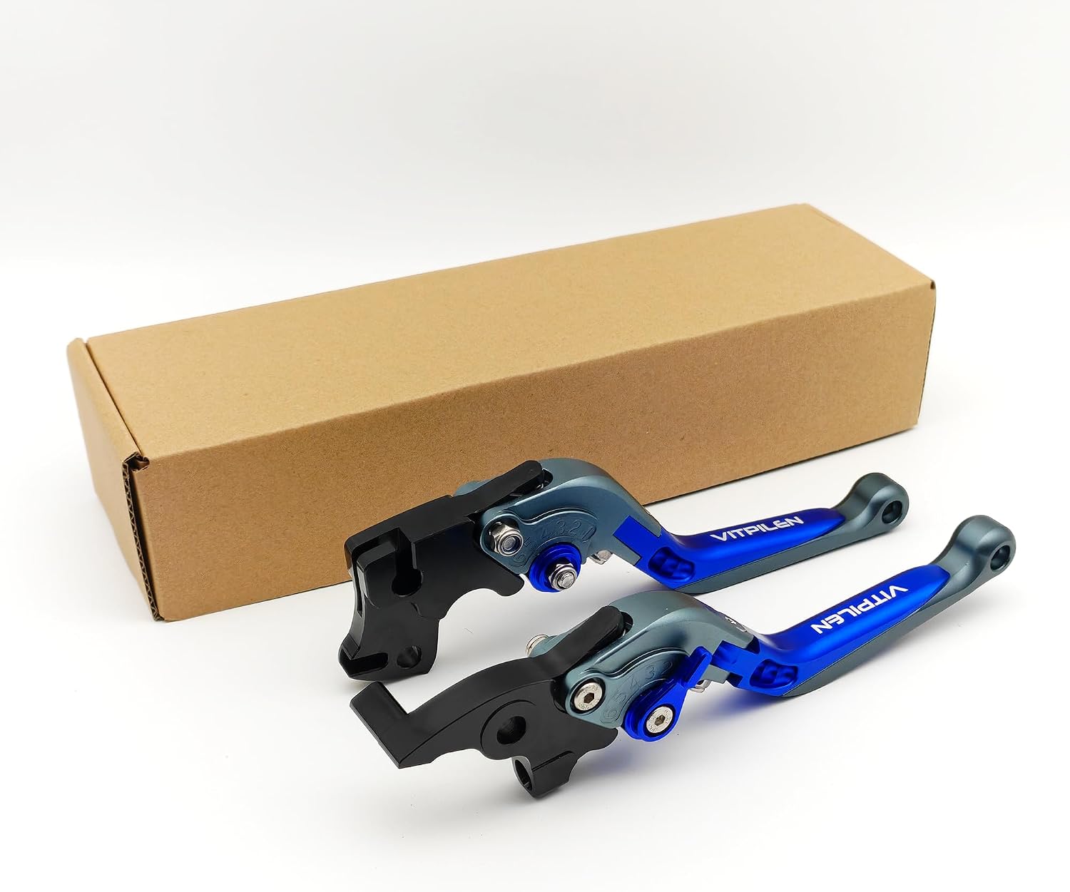 Replacement for Husqvarna Svartpilen Vitpilen 401 2018-2023 CNC Aluminum Brake Lever (Grey Blue Grey, Vitpilen 401)