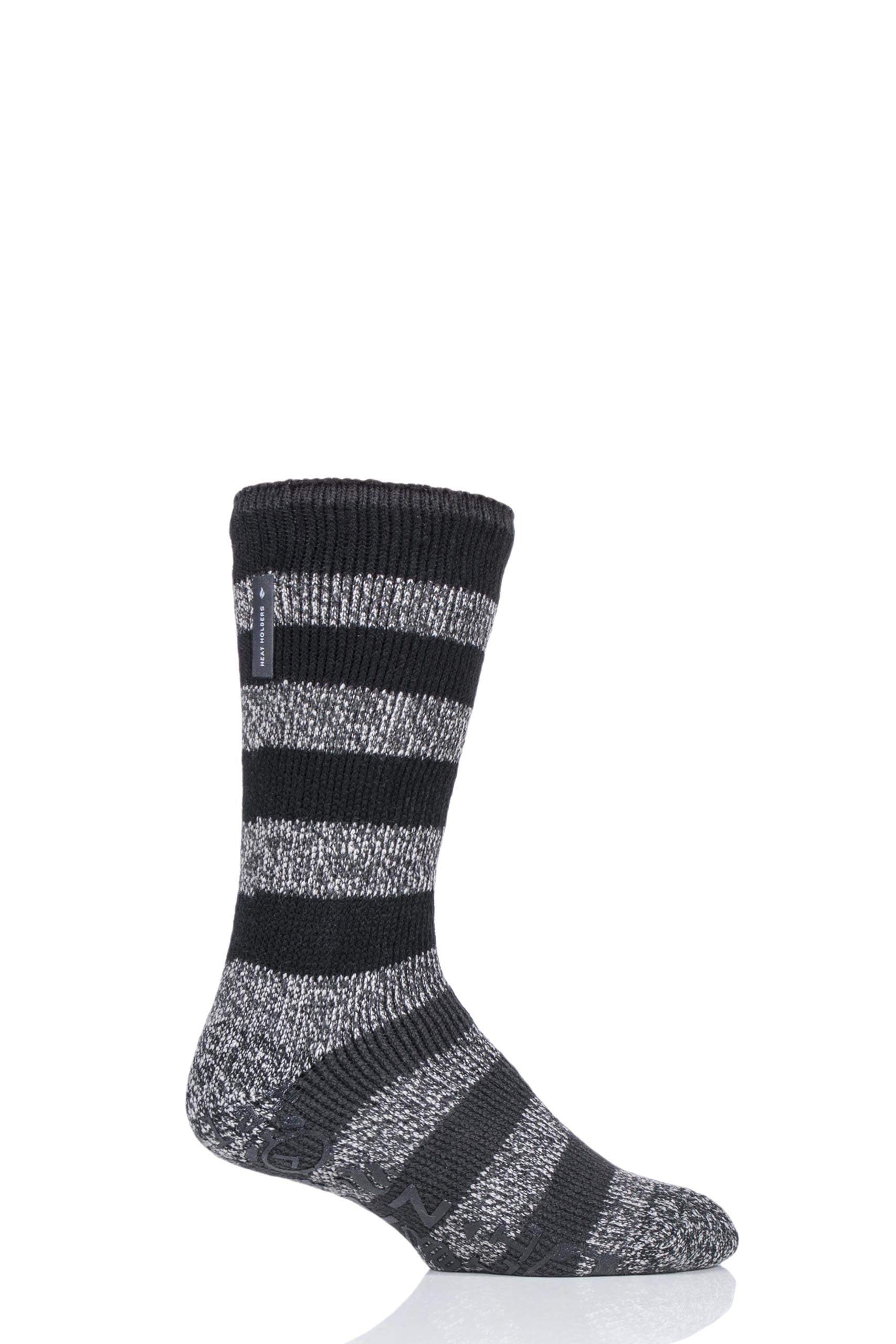SOCKSHOP Heat Holders Men's Lounge Socks - Size 6-11 - Stone