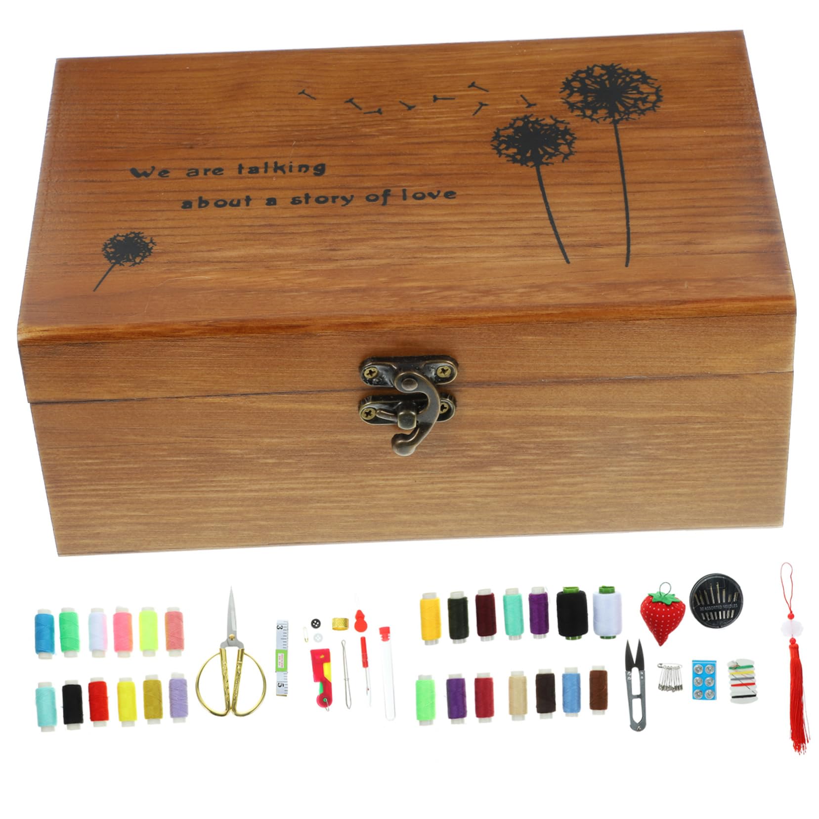 Accesorios De Costura Completos Kit De Herramientas Hilo y Agujas Organizado y Portátil