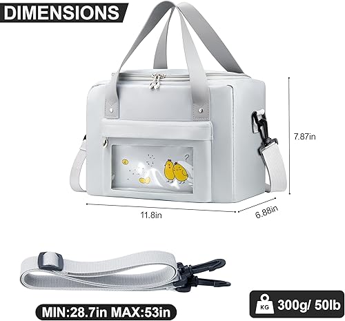 Miniatura 2 de FeichiCase Bolsa de almuerzo aislada para mujeres y hombres, bolsas de almuerzo reutilizables, a prueba de fugas, bolsa térmica para alimentos, para