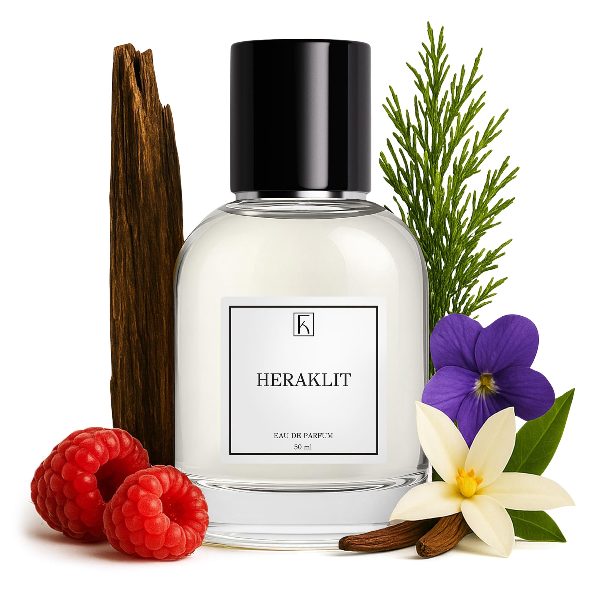 KAZAAR – HERAKLIT – 50ml – Eau de Parfum für Herren – Fruchtig-orientalisch mit Leder, Vanille & Oud – ideal für Abende im Frühling, Herbst & Winter – 20 % Duftöl für lange Haltbarkeit – Swiss Made